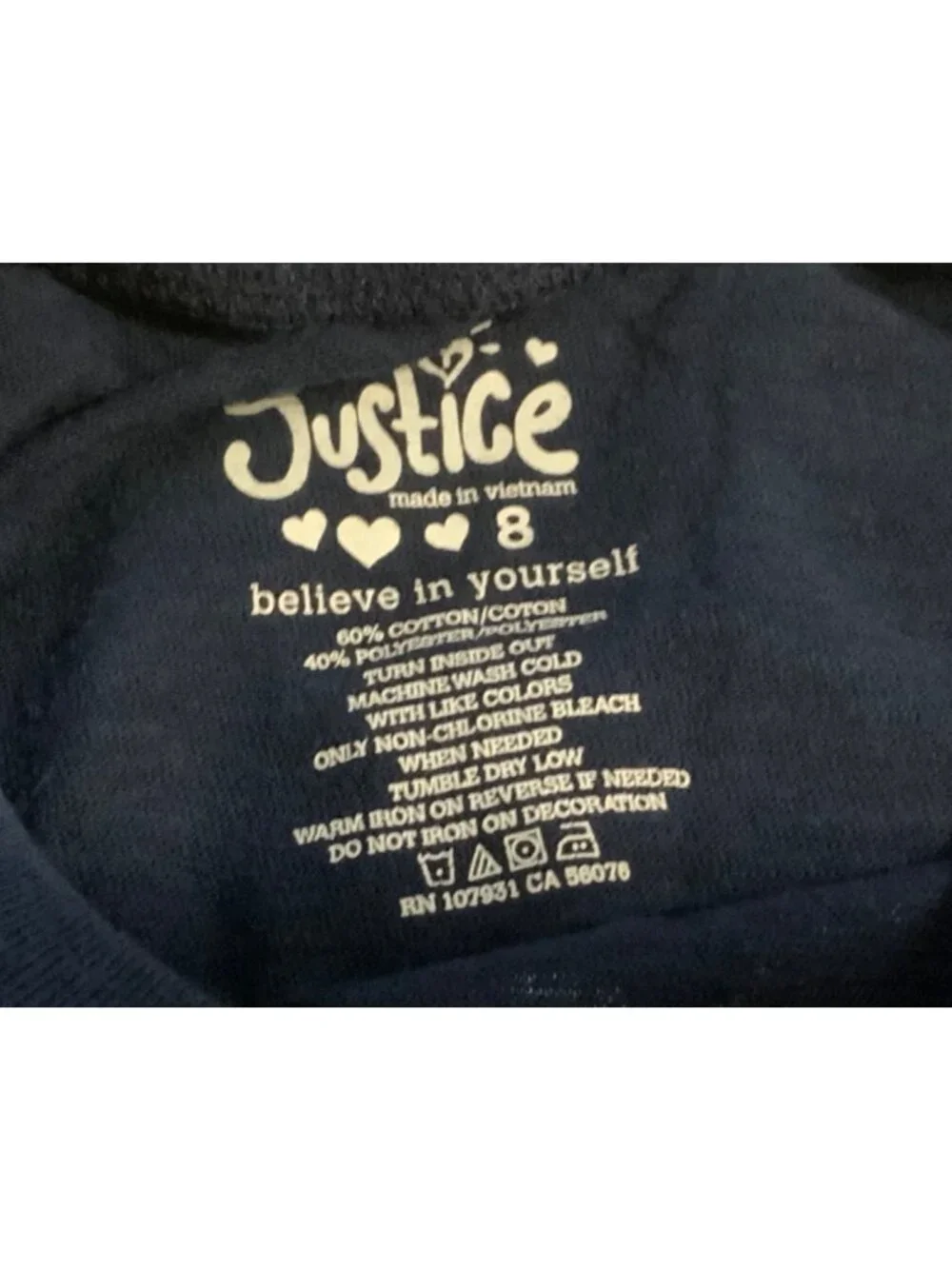 Justice Girls size 7  T-shirt  Smart Never Goes Out of Style - Picture 5 of 5